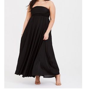 Torrid convertible black gown size 3